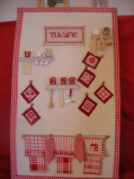 cadre cuisine avec miniatures